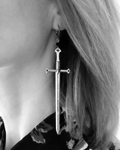 Long Sword Earrings