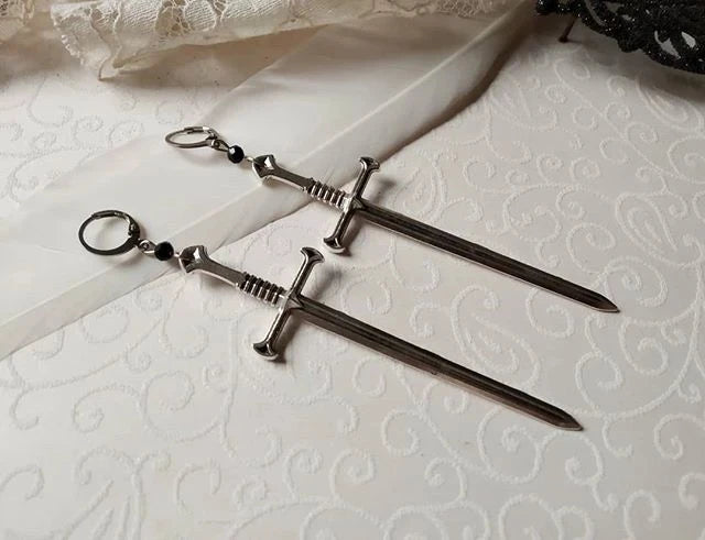 Long Sword Earrings