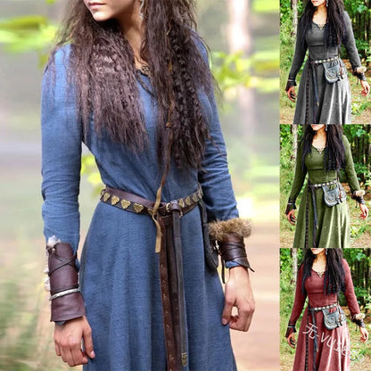 Medieval Style Long Sleeve Dress