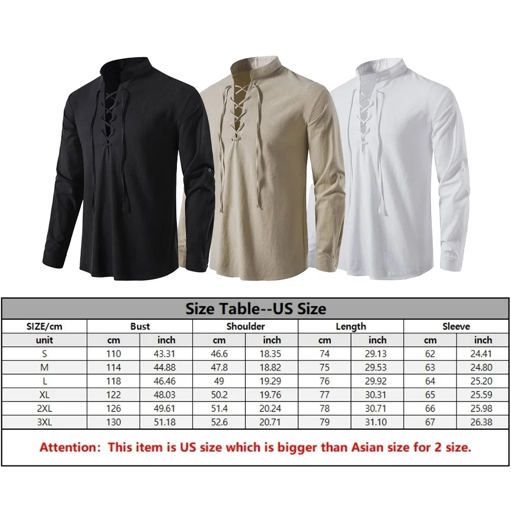 2Pcs Medieval Style Shirt And Trouser Costume