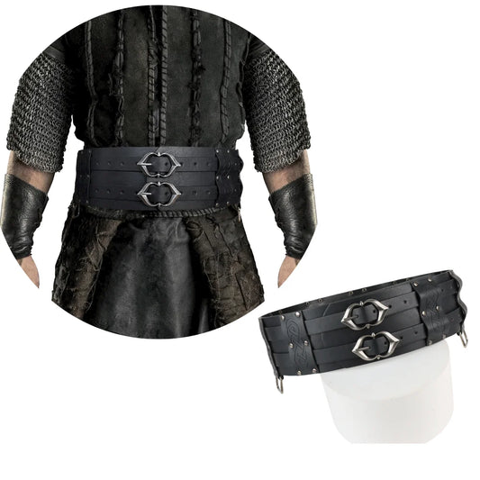 Medieval Style Wide Leather Belt